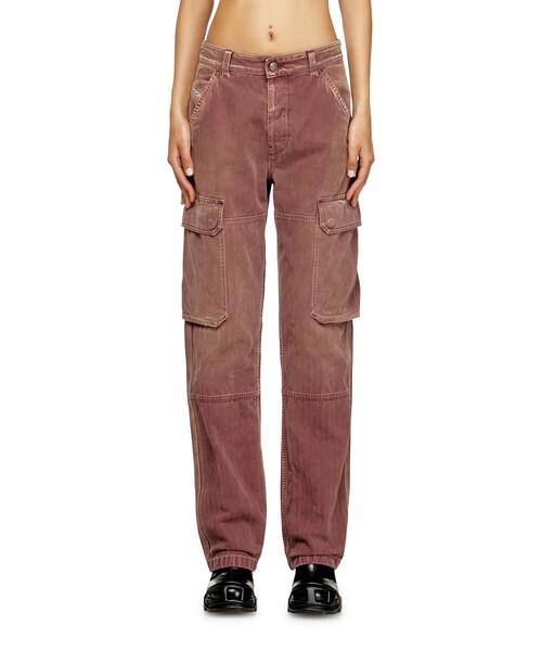 DIESEL(ディーゼル)の「ウィメンズ デニムパンツ REGULAR D-POT-CARGO L.30(デニムパンツ・レディース・ブラウン・24inch/23inch/25inch/26inch/27inch/28inch/29inch/30inch)」の6枚目の写真