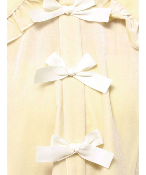 merry jenny（メリージェニー）の「ベロアリボンミニワンピース（ワンピース・レディース・アイボリー/ブラック・FREE）」の12枚目の写真