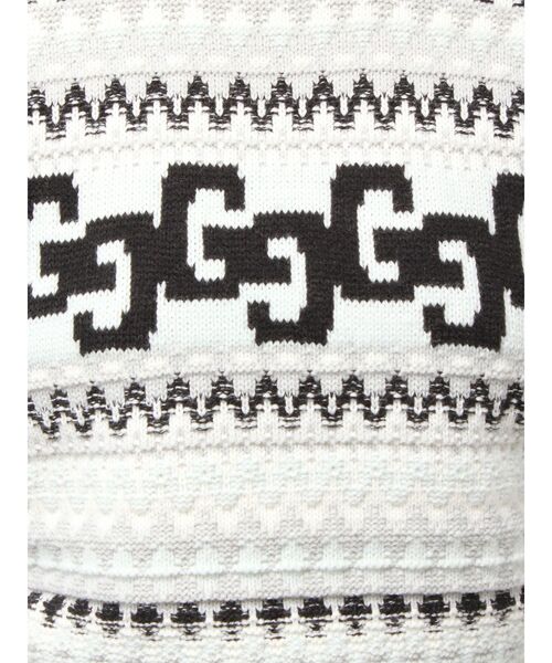 GYDA（ジェイダ）の「GG NORDICショートニットトップス（ニット/セーター・レディース・オフホワイト/ブラック・FREE）」の22枚目の写真