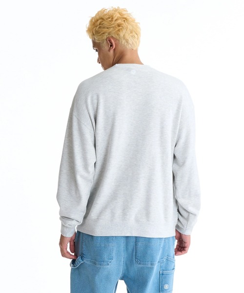 ELEMENT(エレメント)の「【直営店限定】ELEMENT メンズ PEACE CREW トレーナー 【2025年秋冬モデル】/エレメントスウェットトレーナー(スウェット・メンズ・ブラック/ネイビー/ホワイト系その他・X-LARGE/MEDIUM/LARGE)」の4枚目の写真