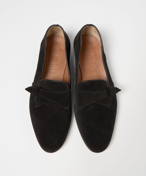 セール】【別注】＜POLPETTA＞ スエード バタフライ ローファー