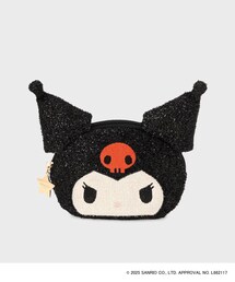 Kuromi（クロミ）の「◆【クロミ】フェイス型キラキラシェルポーチ（ポーチ）」