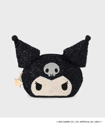 Kuromi（クロミ）の「◆【クロミ】フェイス型キラキラシェルポーチ（ポーチ）」