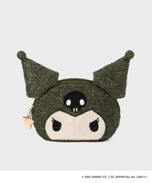Kuromi（クロミ）の「◆【クロミ】フェイス型キラキラシェルポーチ（ポーチ）」