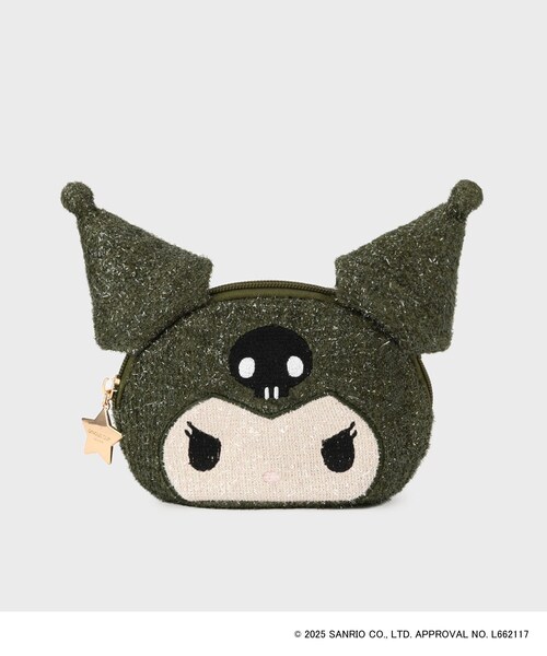 セール】◇【クロミ】フェイス型キラキラシェルポーチ（ポーチ