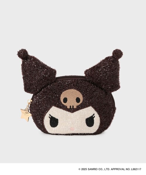 セール】◇【クロミ】フェイス型キラキラシェルポーチ（ポーチ