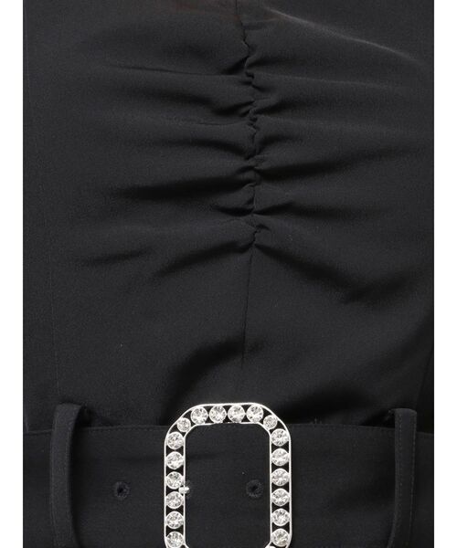 GYDA（ジェイダ）の「bijouバックルlong sleeveブラウス（シャツ/ブラウス・レディース・オフホワイト/ブラック・FREE）」の4枚目の写真