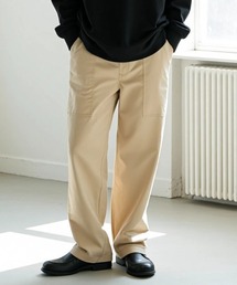 Lazar（ラザル）の「Twill Baker Pants/ワイドシルエット ツイル ベイカーパンツ/イージーパンツ（その他パンツ・レディース）」
