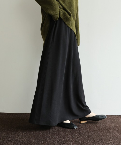 select MOCA Et（セレクトモカエト）の「【Et】Cut Georgette Narrow Skirt（スカート・レディース・ブラック/アイボリー・LARGE/MEDIUM）」の6枚目の写真