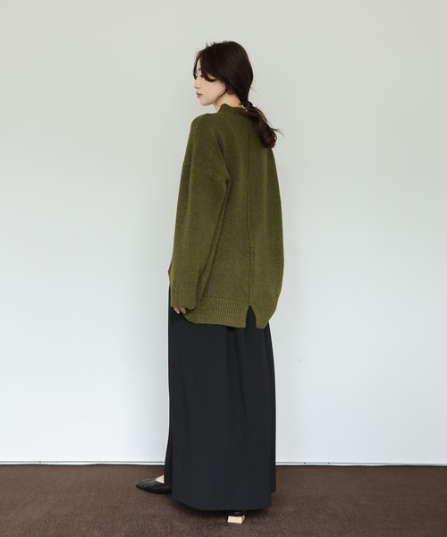 select MOCA Et（セレクトモカエト）の「【Et】Cut Georgette Narrow Skirt（スカート・レディース・ブラック/アイボリー・LARGE/MEDIUM）」の10枚目の写真