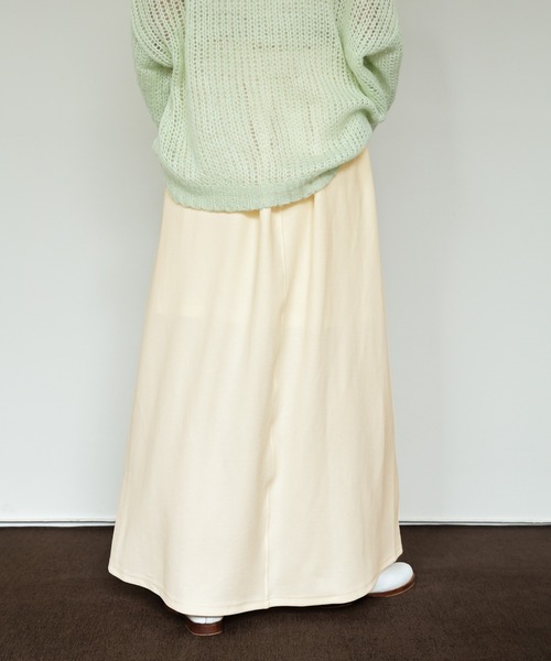 select MOCA Et（セレクトモカエト）の「【Et】Cut Georgette Narrow Skirt（スカート・レディース・ブラック/アイボリー・LARGE/MEDIUM）」の17枚目の写真