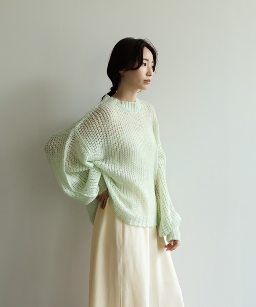 select MOCA Et（セレクトモカエト）の「【Et】Cut Georgette Narrow Skirt（スカート・レディース・ブラック/アイボリー・LARGE/MEDIUM）」の15枚目の写真