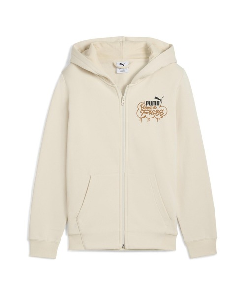 PUMA(プーマ)の「プーマ PUMA MID90S FZ HD FL B(パーカー・キッズ・アイボリー/ネイビー・120cm/140cm/130cm/150cm/160cm)」の1枚目の写真