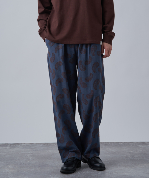 B.C STOCK（ベーセーストック）の「《追加2》【CALIFORNIA RANCH HOUSE】カットジャガード スリーピングパンツ（その他パンツ・メンズ・ネイビー/アイボリー/ブラウン/チャコールグレー・FREE）」の4枚目の写真