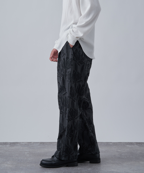 B.C STOCK（ベーセーストック）の「《追加2》【CALIFORNIA RANCH HOUSE】カットジャガード スリーピングパンツ（その他パンツ・メンズ・ネイビー/アイボリー/ブラウン/チャコールグレー・FREE）」の7枚目の写真