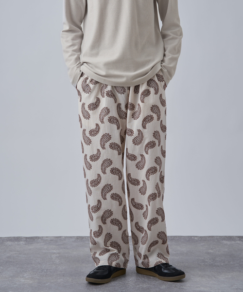 B.C STOCK（ベーセーストック）の「《追加2》【CALIFORNIA RANCH HOUSE】カットジャガード スリーピングパンツ（その他パンツ・メンズ・ネイビー/アイボリー/ブラウン/チャコールグレー・FREE）」の10枚目の写真