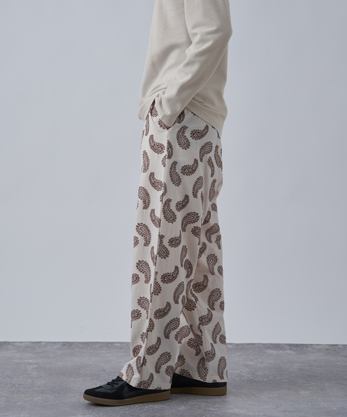 B.C STOCK（ベーセーストック）の「《追加2》【CALIFORNIA RANCH HOUSE】カットジャガード スリーピングパンツ（その他パンツ・メンズ・ネイビー/アイボリー/ブラウン/チャコールグレー・FREE）」の11枚目の写真