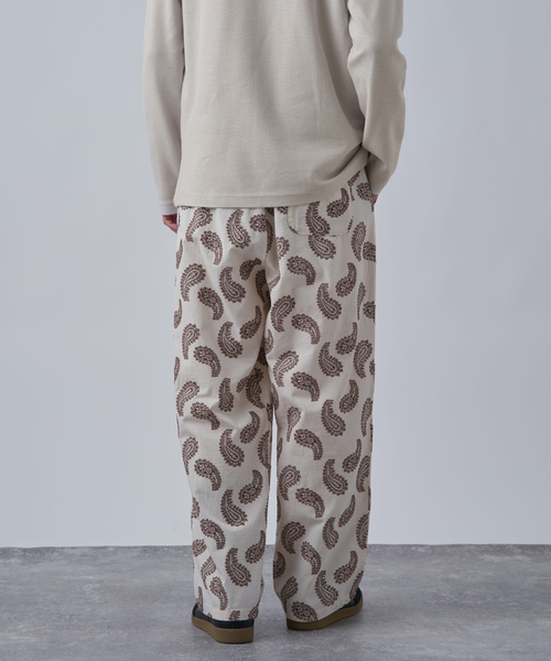 B.C STOCK（ベーセーストック）の「《追加2》【CALIFORNIA RANCH HOUSE】カットジャガード スリーピングパンツ（その他パンツ・メンズ・ネイビー/アイボリー/ブラウン/チャコールグレー・FREE）」の12枚目の写真