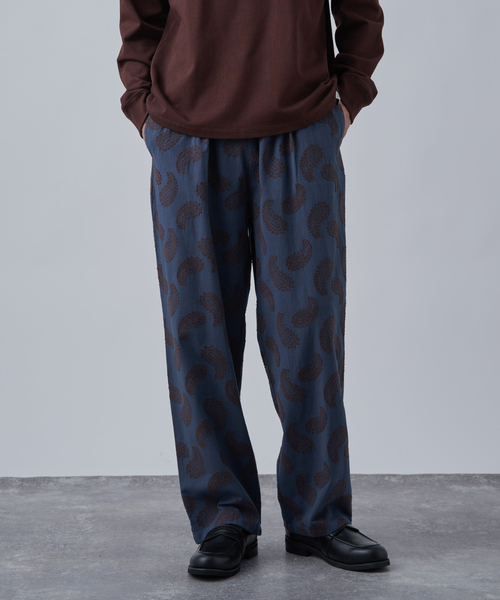 B.C STOCK（ベーセーストック）の「《追加2》【CALIFORNIA RANCH HOUSE】カットジャガード スリーピングパンツ（その他パンツ・メンズ・ネイビー/アイボリー/ブラウン/チャコールグレー・FREE）」の18枚目の写真