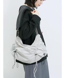Samansa Mos2 blue | ナイロンシャーリングバッグ(ハンドバッグ)
