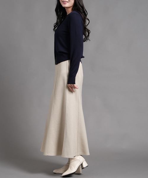 laurea(ラウレア)の「ウールタッチ起毛8枚ハギロングフレアースカート(スカート・レディース・キナリ/ブラウン/ブラック/ダークグレー・M)」の11枚目の写真