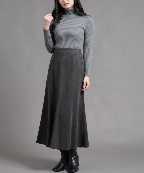 laurea(ラウレア)の「ウールタッチ起毛8枚ハギロングフレアースカート(スカート・レディース・キナリ/ブラウン/ブラック/ダークグレー・M)」の18枚目の写真
