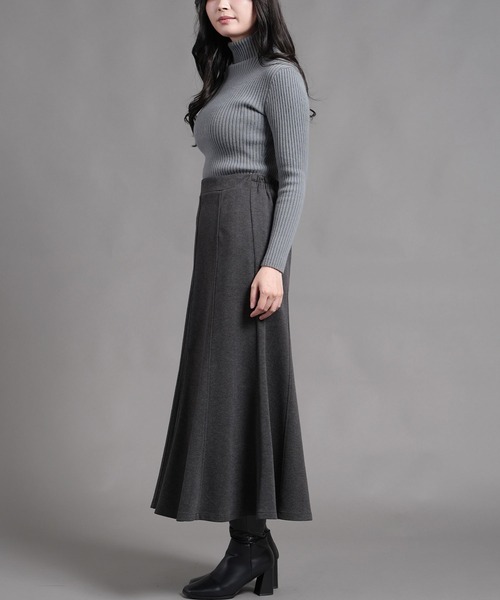 laurea(ラウレア)の「ウールタッチ起毛8枚ハギロングフレアースカート(スカート・レディース・キナリ/ブラウン/ブラック/ダークグレー・M)」の19枚目の写真