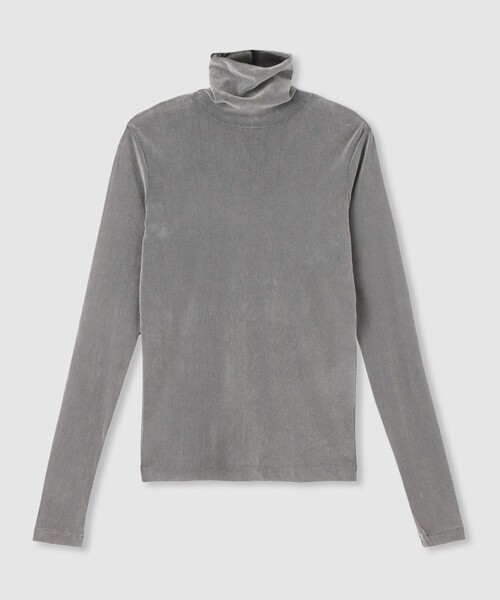 allureville（アルアバイル）の「フロッキーチュールタートル（Tシャツ/カットソー・レディース・オフホワイト/グレー系その他/ブラック・2）」の3枚目の写真