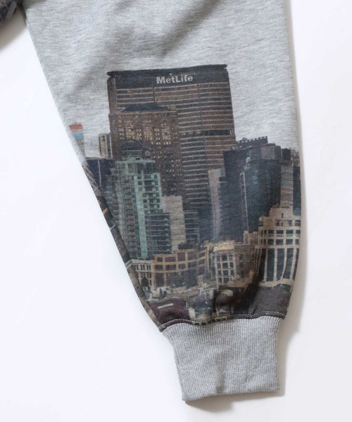 SITRY（シトリー）の「Patterned All Over Print Sweat Zip Hoodie/総柄プリント オーバーサイズ  ショート丈 ダブルジップ 裏起毛 スウェット フルジップパーカー フーディー パーカー スウェット レディース メンズ（パーカー・メンズ・ブラック系その他/グリーン系その他/ピンク系その他/グレー系その他・L/M）」の9枚目の写真