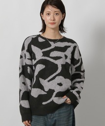 LAKOLE | 花柄ジャガードニットプルオーバー / 593442(ニット/セーター)