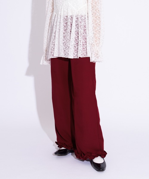 フリルスラックスパンツ（スラックス）｜PUNYUS（プニュズ）の