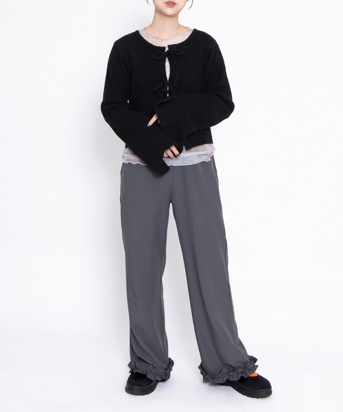 フリルスラックスパンツ（スラックス）｜PUNYUS（プニュズ）の
