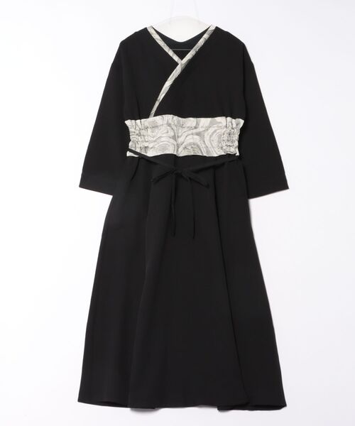 カヤ（カヤ）の「【カヤ】倭の晴れ着 ならいワンピース（ワンピース・レディース・スミクロ/グリーン系その他/ネイビー・FREE）」の4枚目の写真