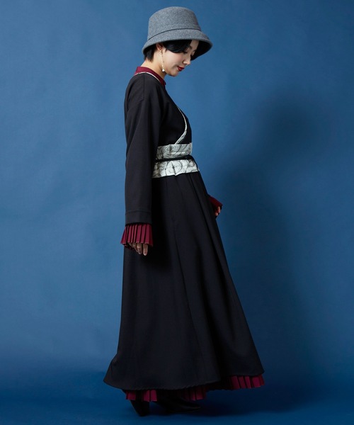 カヤ（カヤ）の「【カヤ】倭の晴れ着 ならいワンピース（ワンピース・レディース・スミクロ/グリーン系その他/ネイビー・FREE）」の8枚目の写真