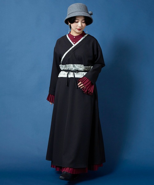 カヤ（カヤ）の「【カヤ】倭の晴れ着 ならいワンピース（ワンピース・レディース・スミクロ/グリーン系その他/ネイビー・FREE）」の12枚目の写真