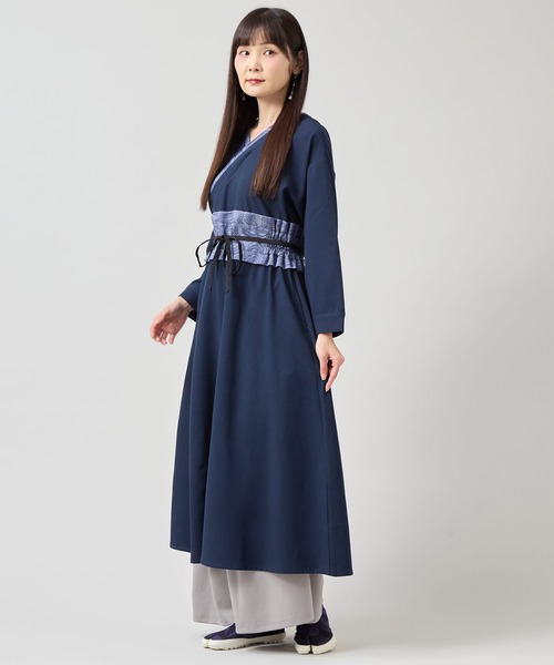 カヤ（カヤ）の「【カヤ】倭の晴れ着 ならいワンピース（ワンピース・レディース・スミクロ/グリーン系その他/ネイビー・FREE）」の19枚目の写真