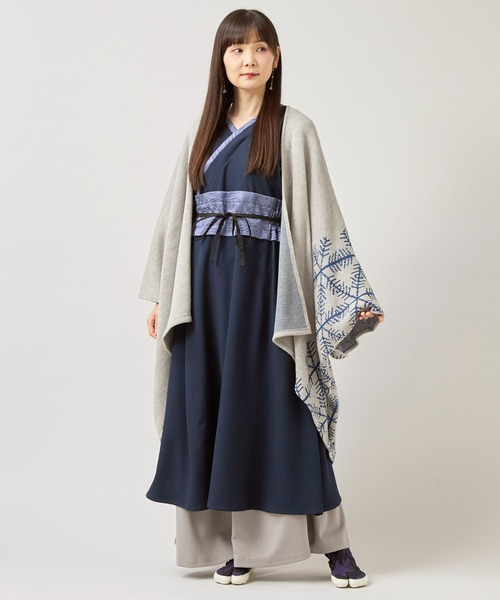 カヤ（カヤ）の「【カヤ】倭の晴れ着 ならいワンピース（ワンピース・レディース・スミクロ/グリーン系その他/ネイビー・FREE）」の22枚目の写真