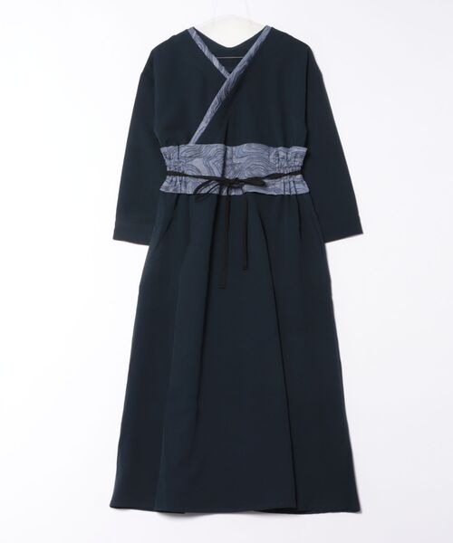 カヤ（カヤ）の「【カヤ】倭の晴れ着 ならいワンピース（ワンピース・レディース・スミクロ/グリーン系その他/ネイビー・FREE）」の15枚目の写真