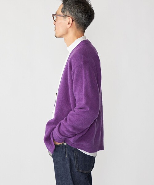 SHIPS(シップス)の「SHIPS: 5ゲージ ヤク ブレンド カーディガン(Tシャツ/カットソー・メンズ・キャメル/パープル/コバルトブルー・SMALL/MEDIUM/LARGE/X-LARGE)」の16枚目の写真