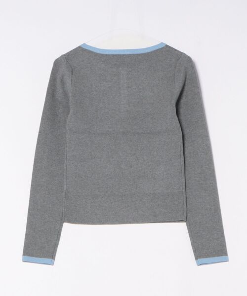 STYLEBLOCK（スタイルブロック）の「バイカラーニットヘンリーネックプルオーバー（ニット/セーター・レディース・ブラウン/グレー/アイボリー/ブラック・M）」の5枚目の写真