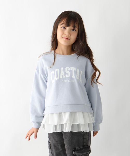 GLOBAL WORK(グローバルワーク)の「トクトク2SETスウェット*ロンT/598202(スウェット・キッズ・ブルー系その他/オフホワイト/ブラック・130cm/160cm/140cm/150cm)」の3枚目の写真