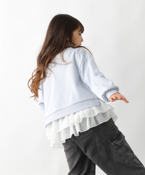 GLOBAL WORK(グローバルワーク)の「トクトク2SETスウェット*ロンT/598202(スウェット・キッズ・ブルー系その他/オフホワイト/ブラック・130cm/160cm/140cm/150cm)」の8枚目の写真