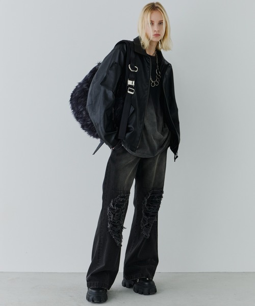 AIVER（アイバー）の「AIVER　2WAYカラーフライトジャケット（ミリタリージャケット・メンズ・ブラック/ブルー/モカ・SMALL/MEDIUM/LARGE）」の20枚目の写真