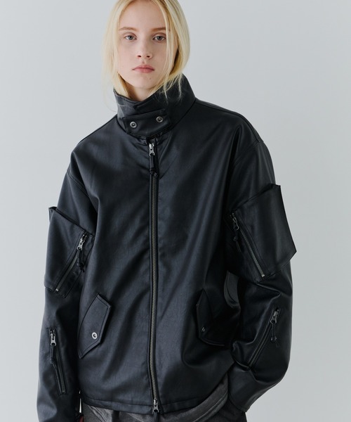 AIVER（アイバー）の「AIVER　2WAYカラーフライトジャケット（ミリタリージャケット・メンズ・ブラック/ブルー/モカ・SMALL/MEDIUM/LARGE）」の17枚目の写真