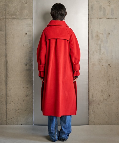 RUMCHE(ラムシェ)の「River Duffle Coat / リバーダッフルコート(ダッフルコート・レディース・ブラック/ホワイト・FREE)」の5枚目の写真