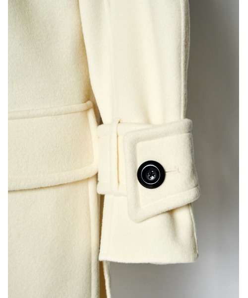 RUMCHE(ラムシェ)の「River Duffle Coat / リバーダッフルコート(ダッフルコート・レディース・ブラック/ホワイト・FREE)」の14枚目の写真