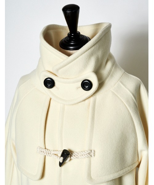 RUMCHE(ラムシェ)の「River Duffle Coat / リバーダッフルコート(ダッフルコート・レディース・ブラック/ホワイト・FREE)」の17枚目の写真