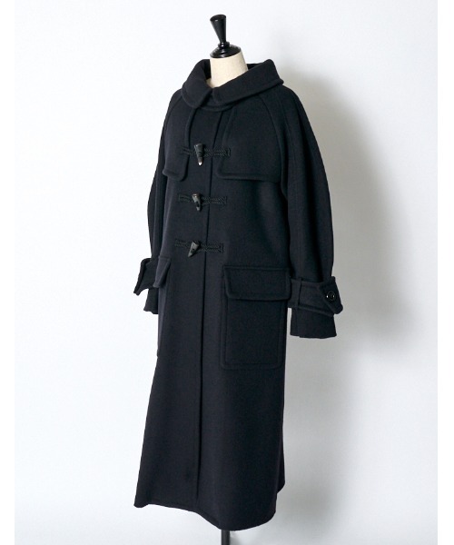 RUMCHE(ラムシェ)の「River Duffle Coat / リバーダッフルコート(ダッフルコート・レディース・ブラック/ホワイト・FREE)」の20枚目の写真