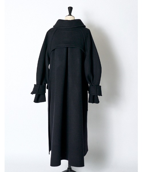 RUMCHE(ラムシェ)の「River Duffle Coat / リバーダッフルコート(ダッフルコート・レディース・ブラック/ホワイト・FREE)」の21枚目の写真