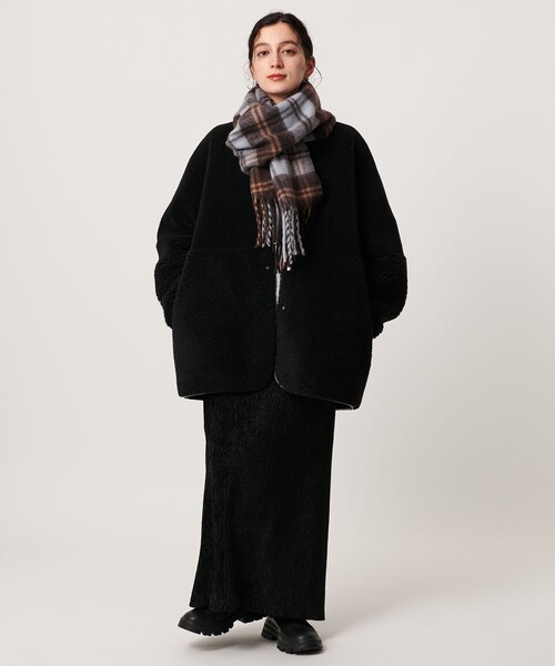 BEAUTY&YOUTH UNITED ARROWS（ビューティーアンドユースユナイテッドアローズ）の「チェック ストール（ストール/ショール・レディース・ベージュ/ダークブラウン/ライトブルー・FREE）」の16枚目の写真